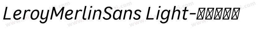 LeroyMerlinSans Light字体转换